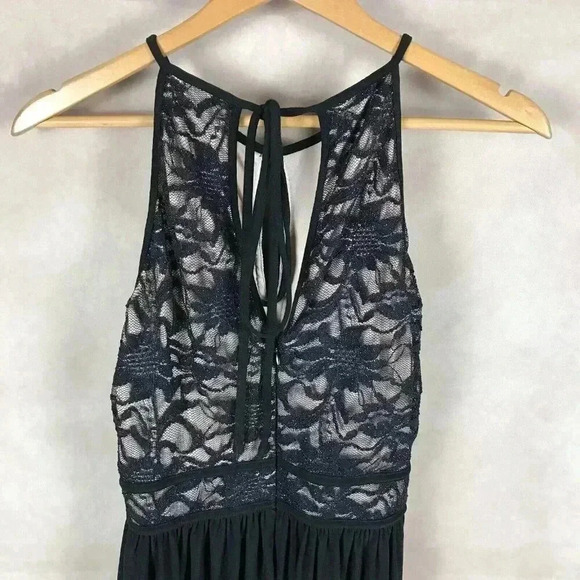 Juniors' Glitter Lace Halter Party Dress NWT 13/14 - Picture 3 of 8